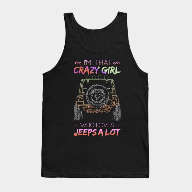 Jeep Girls Funny Tank Top by RichyTor